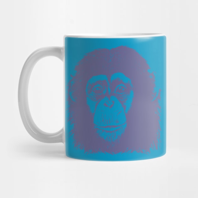 Purple Chimp face by ToddPierce